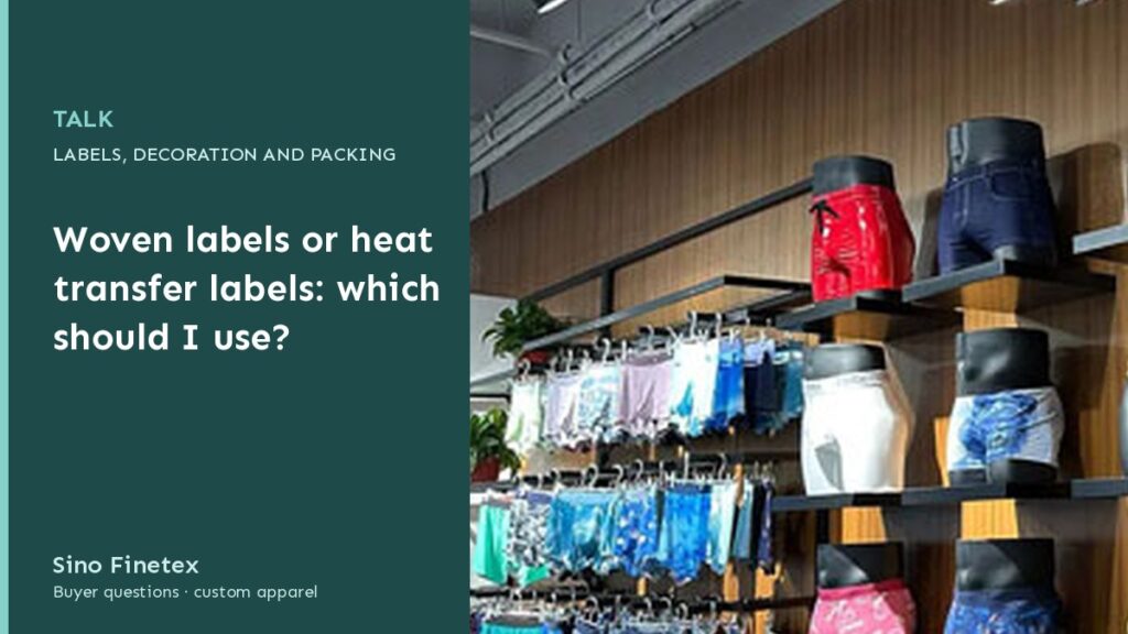Woven labels or heat transfer labels: which should I use?